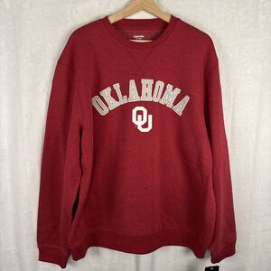 Oklahoma Sooners Sweatshirt OU Red Stitch Letter Sweater Size XL Captivating NWT